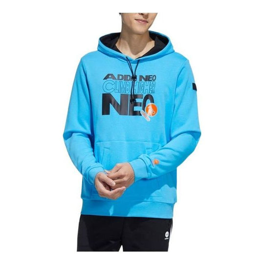 adidas neo Alphabet Printing Athleisure Casual Sports Unisex Blue HD7095