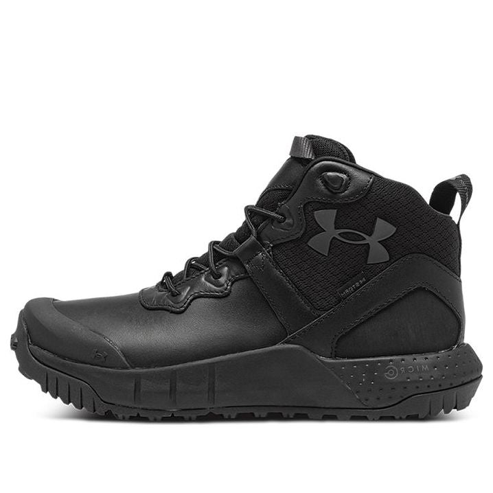 Under Armour Micro G Valsetz Mid Leather 'Black Jet Grey' 3024334-001 ...