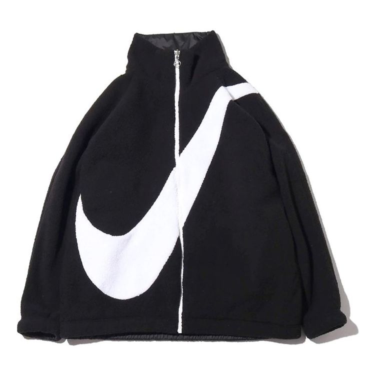 Nike Big Swoosh Large lamb's wool Reversible Jacket Asia Edition