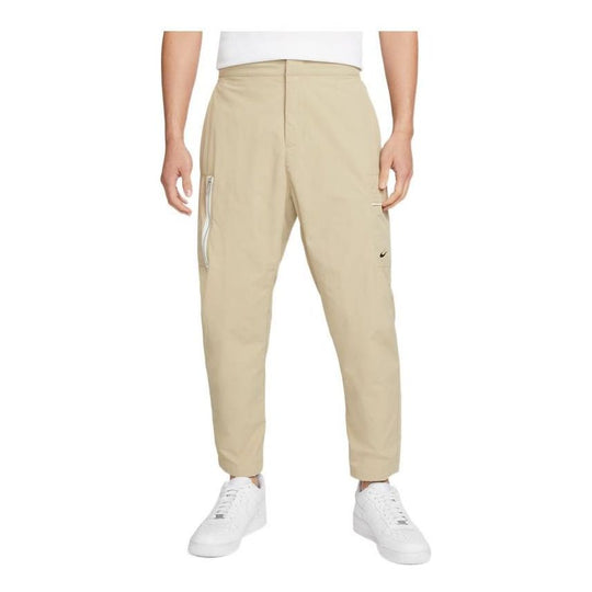 Men's Nike Sportswear Style Essentials Utility Cone Solid Color Breathable Casual Pants/Trousers Lime Grey DM6683-250