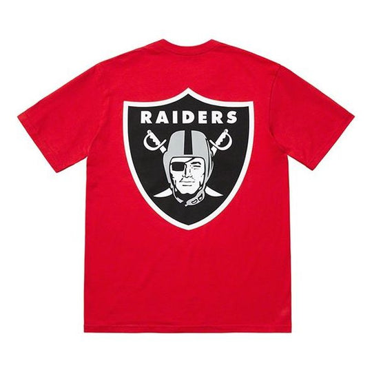Supreme SS19 x NFL Raiders 47 Pocket Tee Crossover Short Sleeve Unisex Red  SUP-SS19-10307