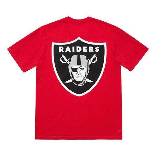 Supreme SS19 x NFL Raiders 47 Pocket Tee Crossover Short Sleeve