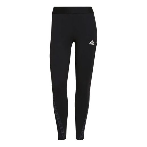 (WMNS) adidas Athleisure Casual Sports Breathable Gym Leggings Black GS1346