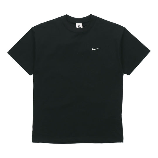 Nike Lab Solo Swoosh Basic Sports Short Sleeve Black DA0321-010