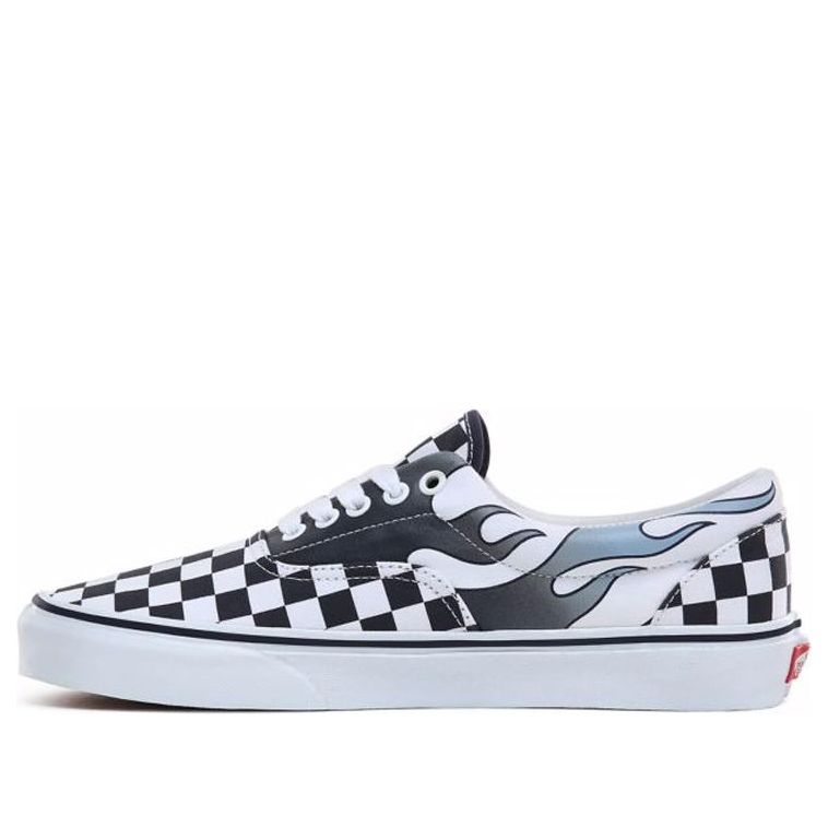 Flame hot sale checkerboard vans