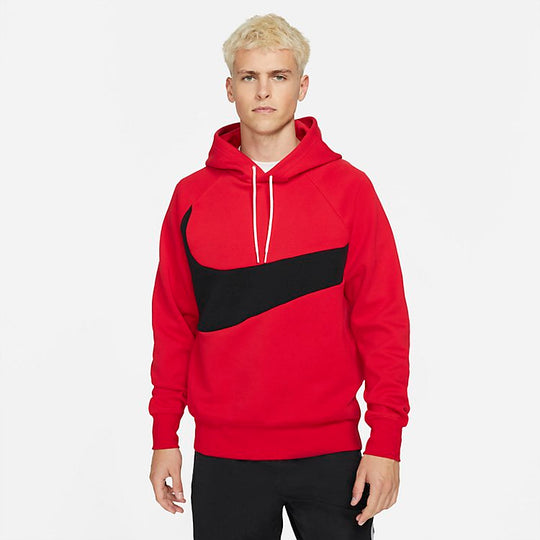 Nike Sportswear Swoosh Tech Fleece Pullover Hoodie 'University Red Black' DD8222-657