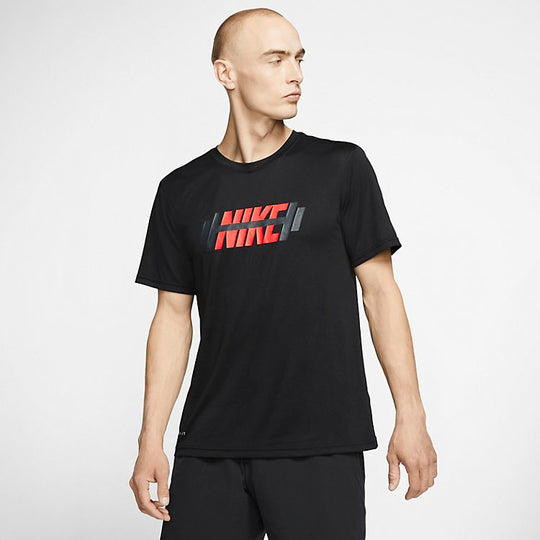 Nike Dri-fit Legend T-shirt 'Black Orange' CT6470-010-KICKS CREW